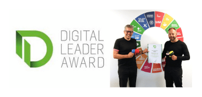 Our certificate of the Digital Leader Award